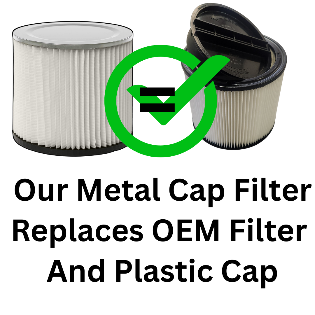 VacBagsUSA Replacement Bundle Kit for Shop-Vac 5-8 Gallon Vacuums (3) High Efficiency Bags + (1) Cartridge Filter - VacBagsUSA