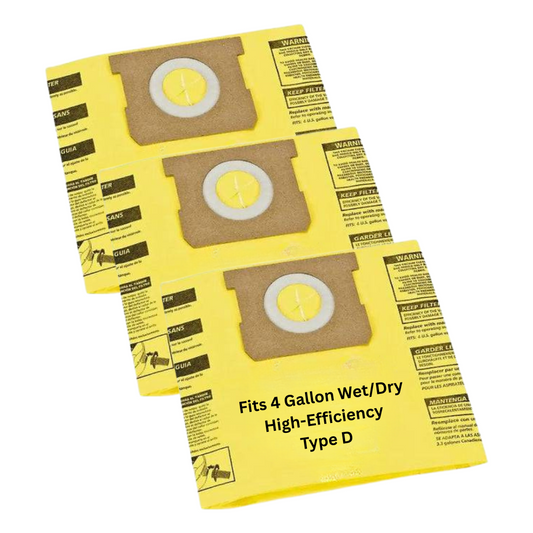 VacBagsUSA® Replacement High Efficiency Dust Collection Bag for Shop-Vac® 4 Gallon - VacBagsUSA