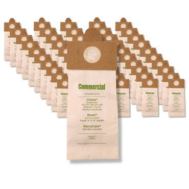VacBagsUSA® Replacement Vacuum Cleaner Bags for Clarke® / Hawk® / NaceCare® 2-Ply