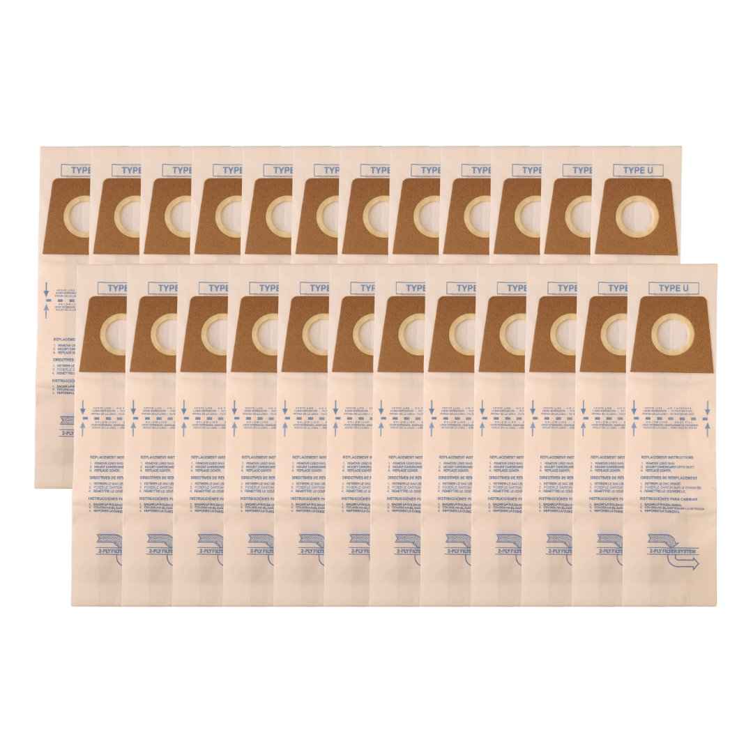 VacBagsUSA® Replacement Micro Filtration Vacuum Bags For Dirt Devil Type U, Replaces #3920048001