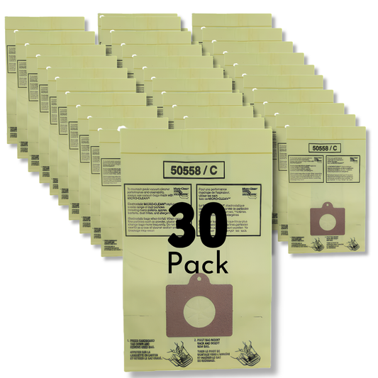 The Better Bundle 30-Pack Replacement Vacuum Bags For Kenmore C Q Canister 5055, 50557, 50558 and Type C-5, Type C-18 | Made In USA