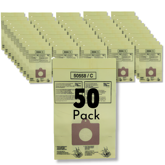The Better Bundle 50-Pack Replacement Vacuum Bags For Kenmore C Q Canister 5055, 50557, 50558 and Type C-5, Type C-18 | Made In USA