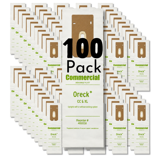 The Better Bundle 100-Pack Micro-Filtration Vacuum Cleaner Bags for Oreck XL/CC, Oreck Elevate Upright Vacuum Collection - VacBagsUSA