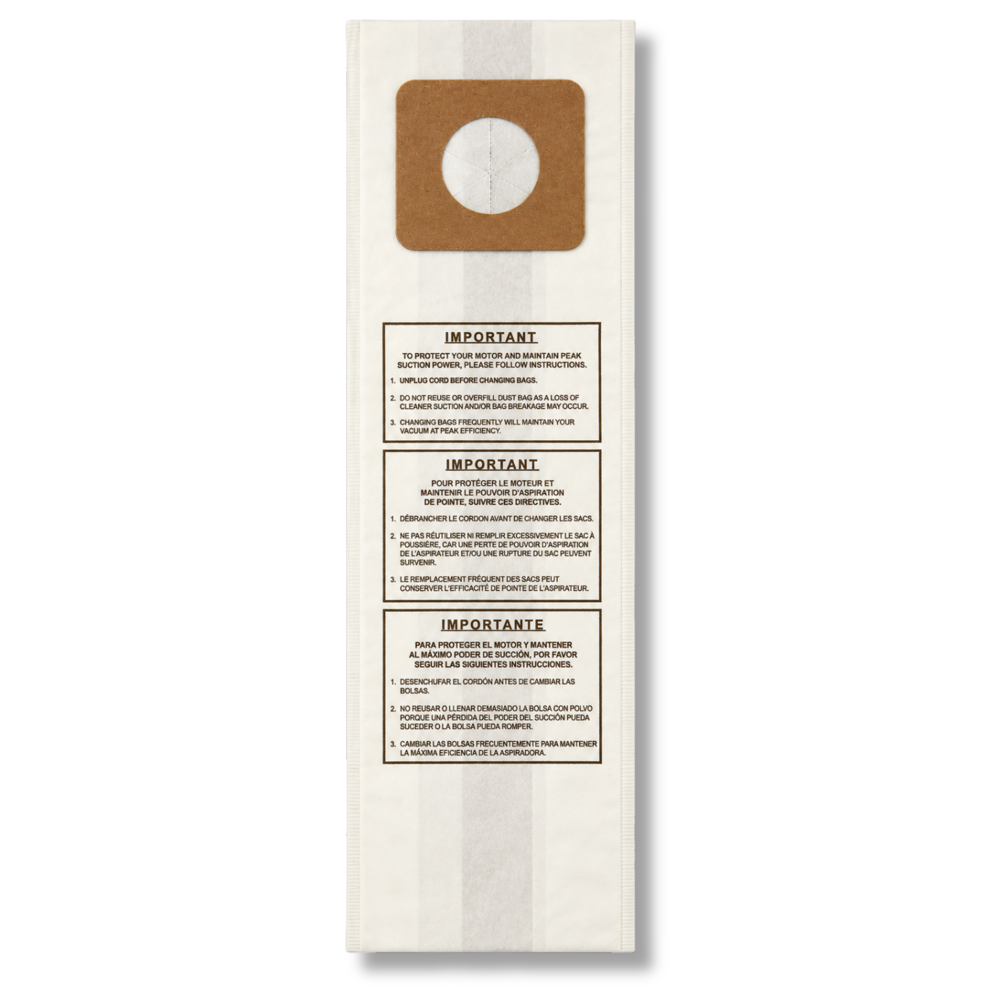 VacBagsUSA Replacement Vacuum Bags for Panasonic Type U, U-3, U-6 - VacBagsUSA