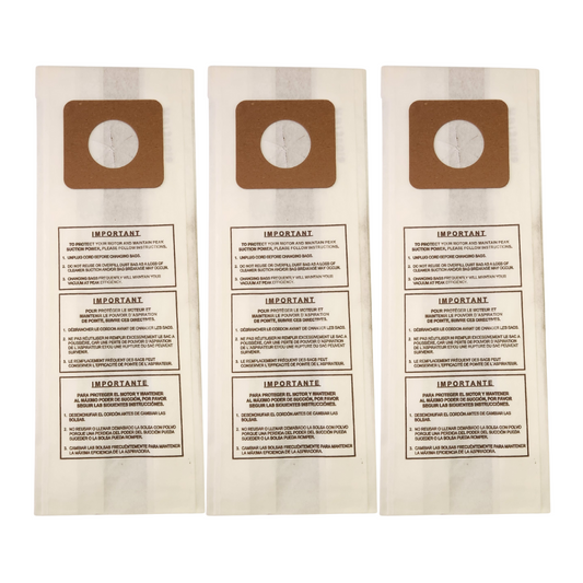 VacBagsUSA® Replacement Paper Vacuum Cleaner Bags For Panasonic* Style U/U3 - VacBagsUSA