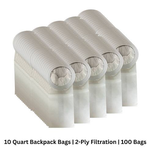 VacBagsUSA®2-Ply Replacement Vacuum Cleaner Bags For Bissell® and ProTeam® 10 Quart Backpack - VacBagsUSA