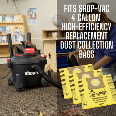 VacBagsUSA®High-Efficiency Replacement Dust Collection Bags for Shop-Vac® 4 Gallon - VacBagsUSA