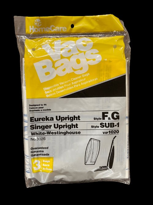 VacBagsUSA® Replacement Paper Vacuum Cleaner Bags For Eureka* Type F&G - VacBagsUSA