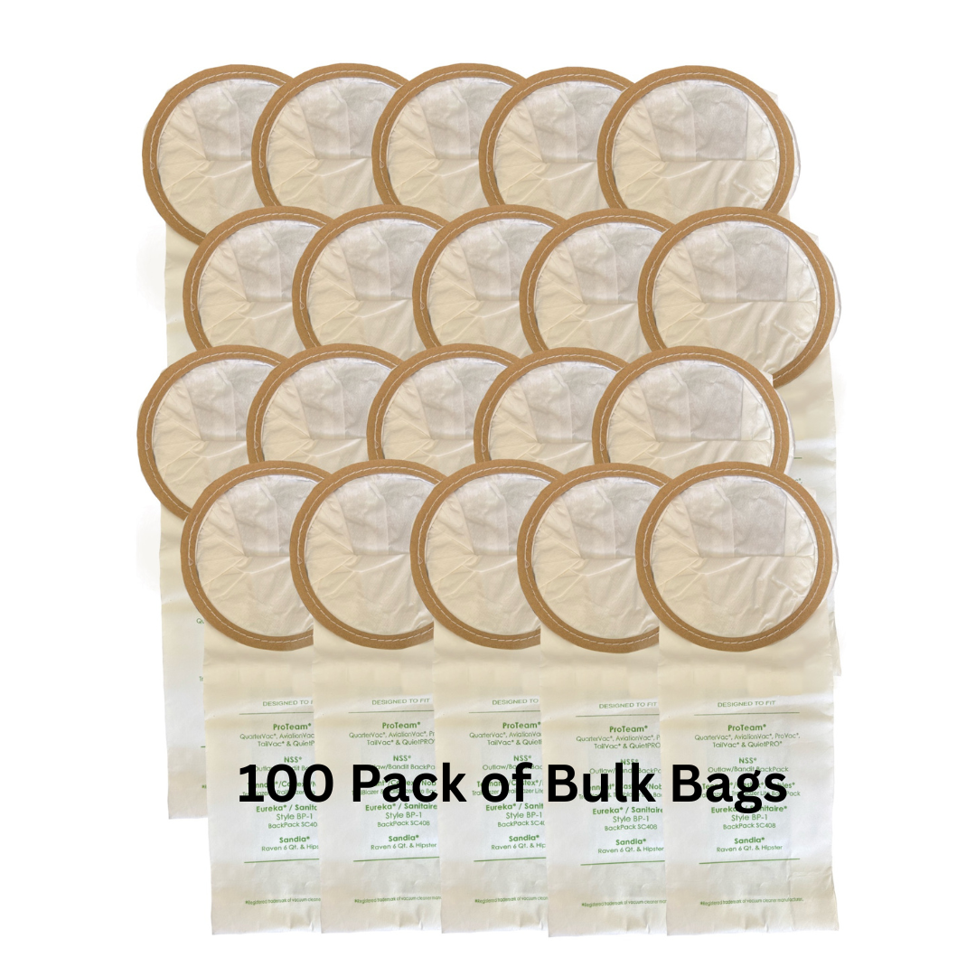 VacBagsUSA Replacement Micro-Filtration Vacuum Cleaner Bags For Proteam 6 Quart 107314, 2-Ply