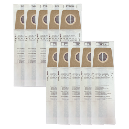 VacBagsUSA® Replacement Vacuum Bags For Dirt Devil Type U, Replaces #3920048001