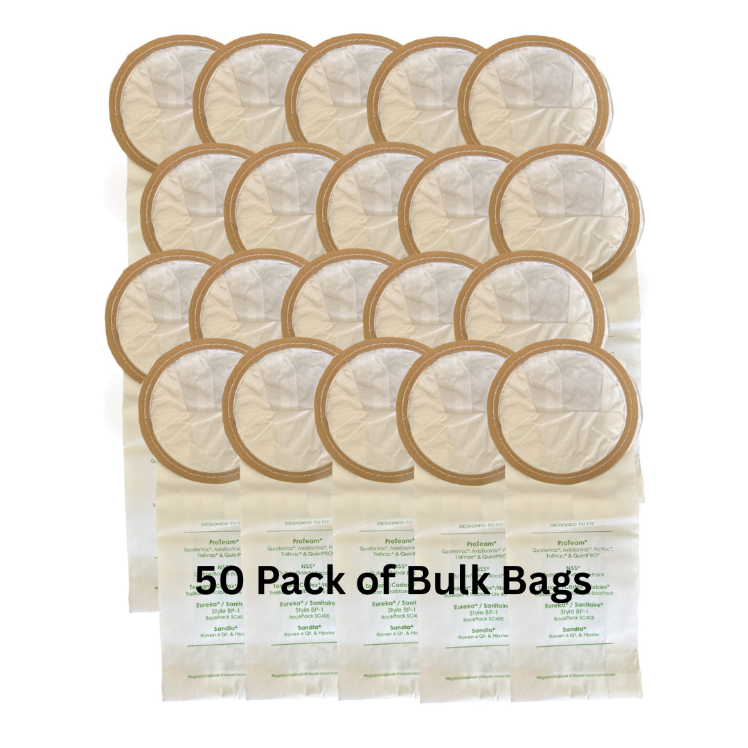 VacBagsUSA Replacement Micro-Filtration Vacuum Cleaner Bags For Proteam 6 Quart 107314, 2-Ply