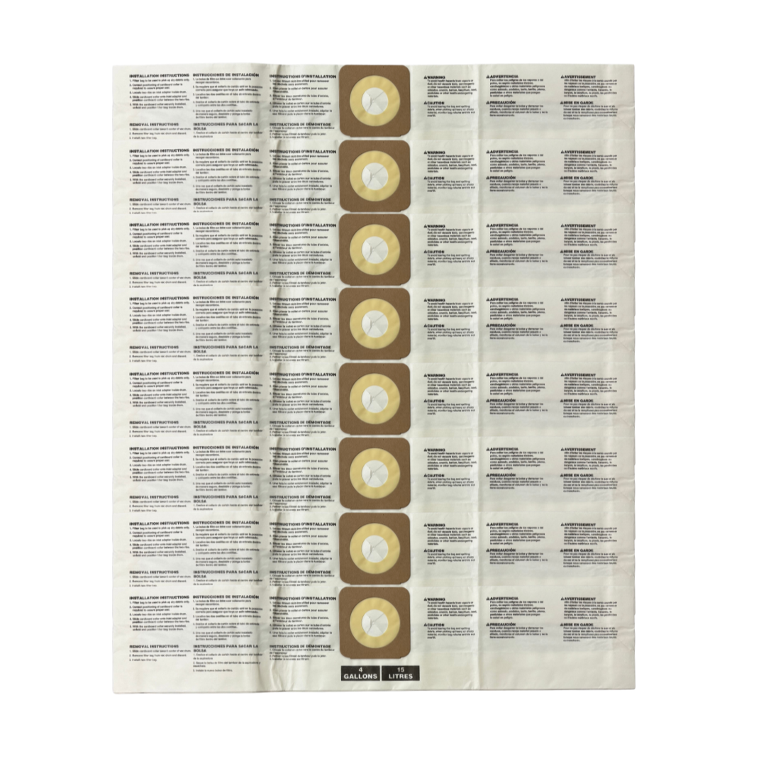VacBagsUSA® 8 Pack Filter Bag for CMXZVBE43270 Craftsman 4 Gallon, DeWALT DXV04T