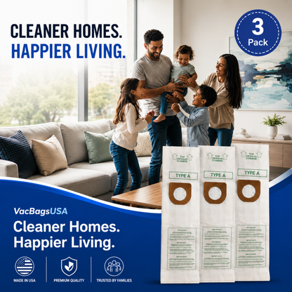 VacBagsUSA Replacement Hoover Type A Vacuum Bags, Replaces #4010001A Made In USA