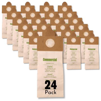 VacBagsUSA® Replacement Vacuum Cleaner Bags for Clarke® / Hawk® / NaceCare® 2-Ply - VacBagsUSA