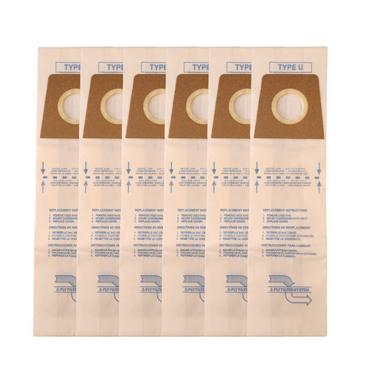 VacBagsUSA® Replacement Micro Filtration Vacuum Bags For Dirt Devil Type U, Replaces #3920048001