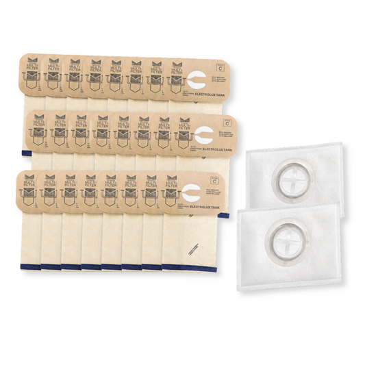 Bundle_Electrolux Micro Filtration Kit for Electrolux Canisters, includes 24 4-Ply Filtration Bags, + 2 After Filters