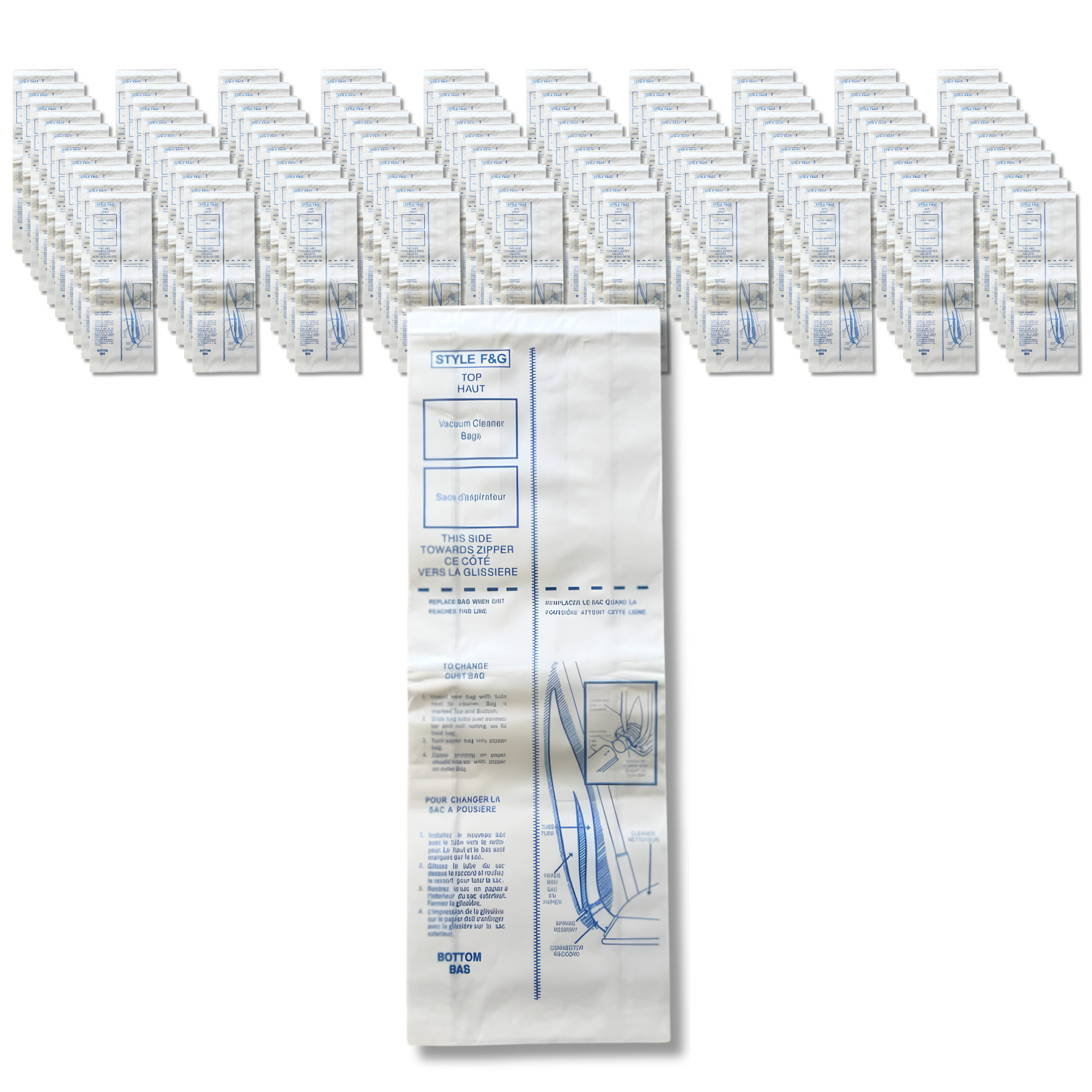 The Better Bundle 100 Micro-Filtration Vacuum Bags Compatible With Eureka FG Bags - VacBagsUSA