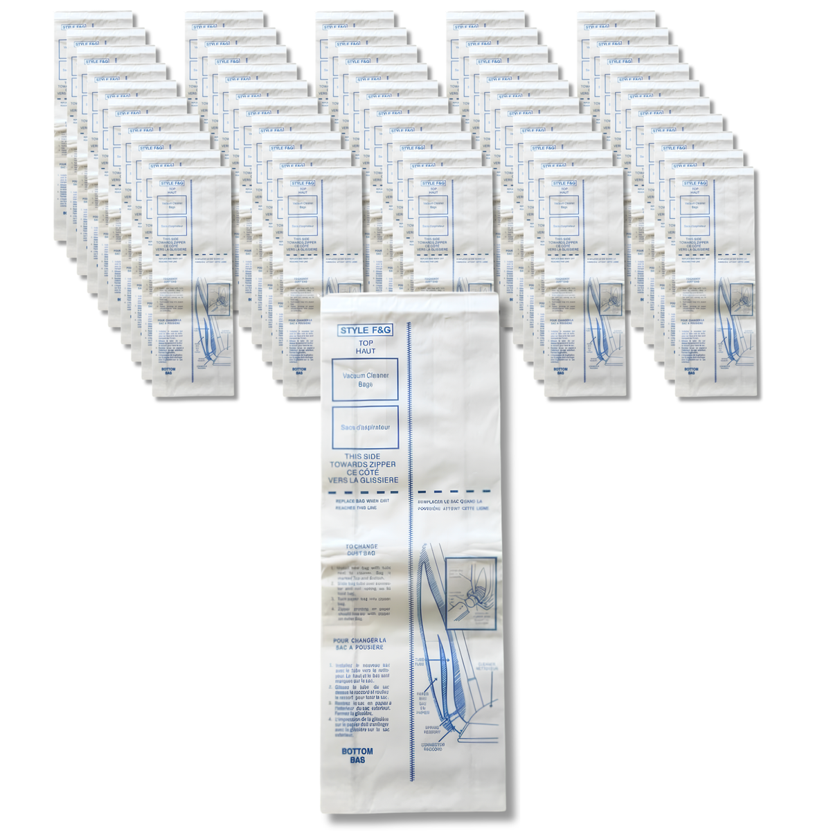 The Better Bundle 50 Micro-Filtration Vacuum Bags Compatible With Eureka FG Bags - VacBagsUSA