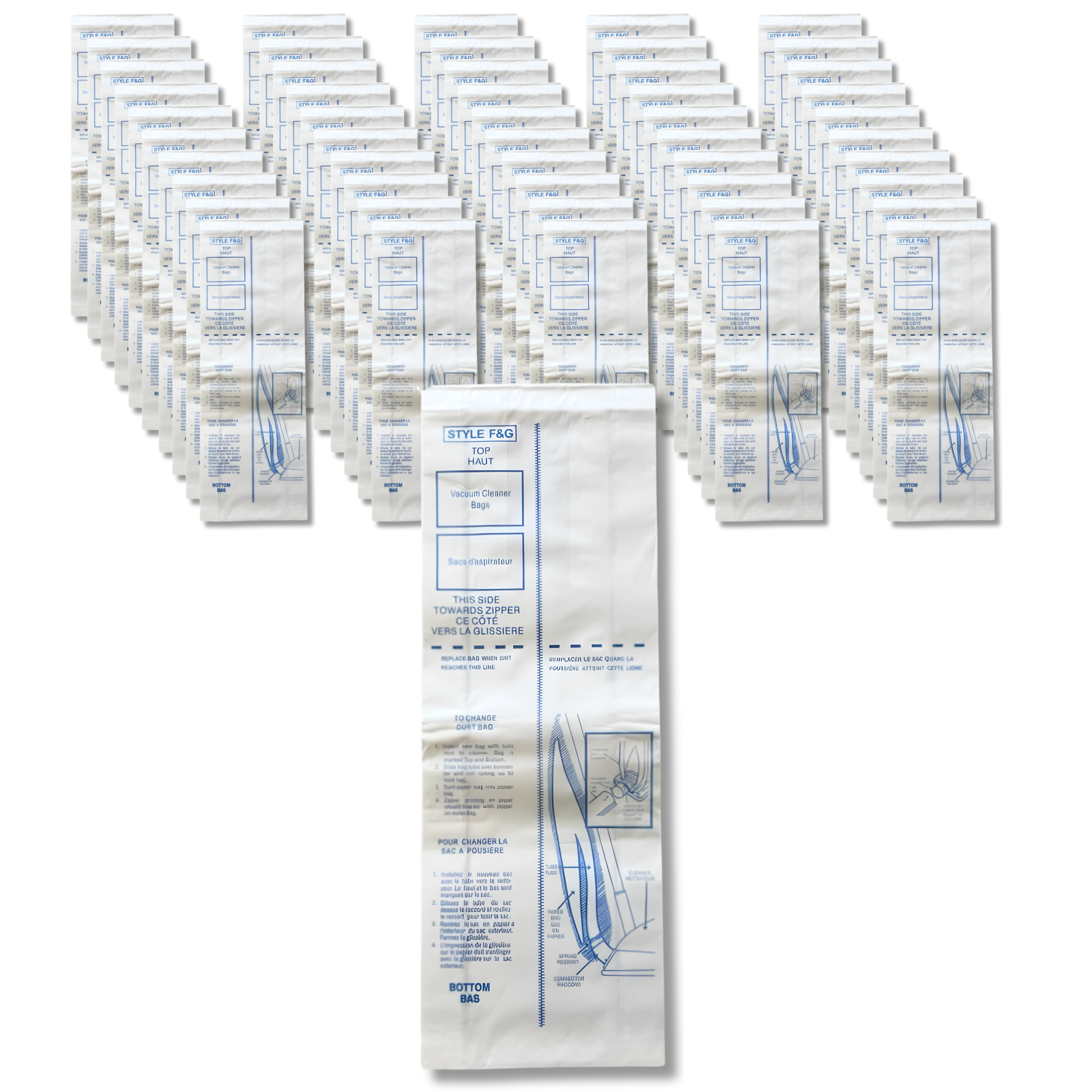 The Better Bundle 50 Micro-Filtration Vacuum Bags Compatible With Eureka FG Bags - VacBagsUSA