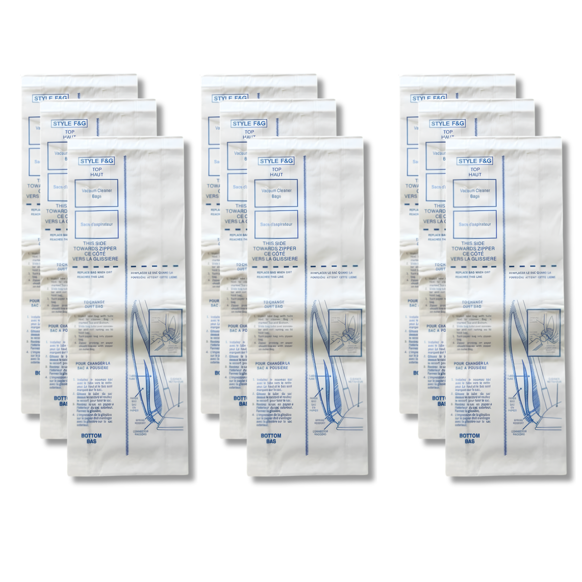 VacBagsUSA® Micro Filtration Eureka F&G Upright Commercial Vacuum Cleaner Bags - VacBagsUSA