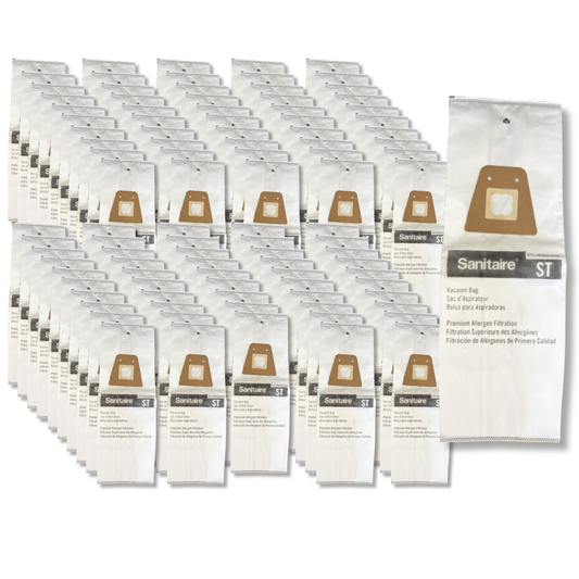 The Better Bundle 100-Pack HEPA Vacuum Bags Compatible with Eureka Sanitaire ST - VacBagsUSA