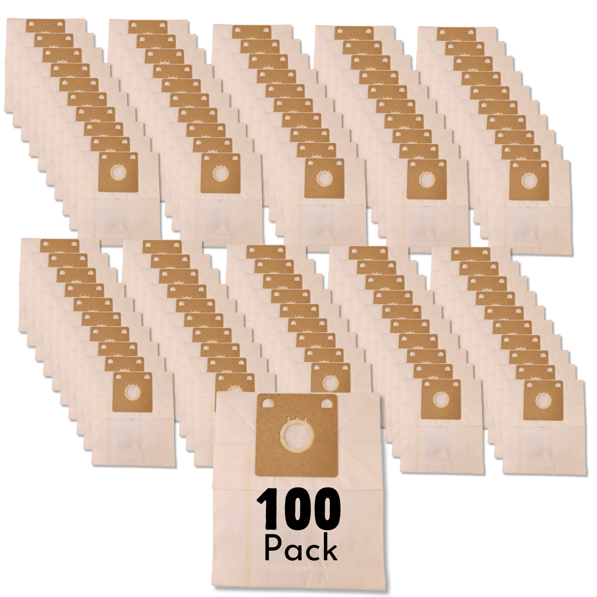 The Better Bundle 100-Pack Replacement Micro Filtration Vacuum Bags for Eureka Style V | Replaces #52358, Fits Power Team, Powerline Canisters - VacBagsUSA