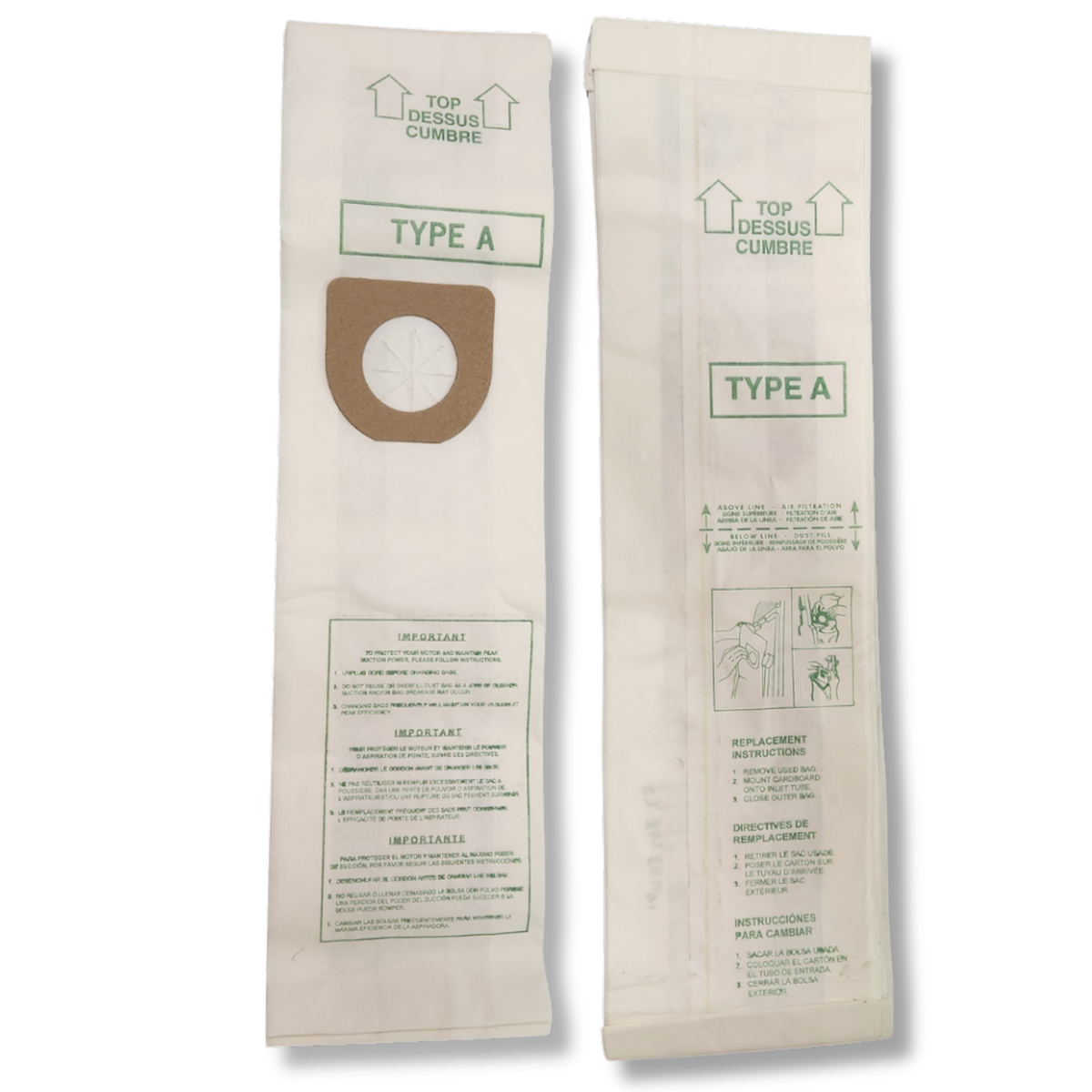 VacBagsUSA Replacement Hoover Type A Vacuum Bags, Replaces #4010001A Made In USA