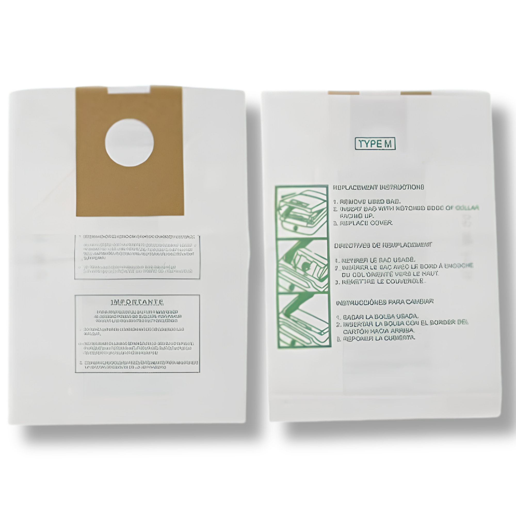 VacBagsUSA Replacement Hoover Style M Vacuum Cleaner Bags - VacBagsUSA