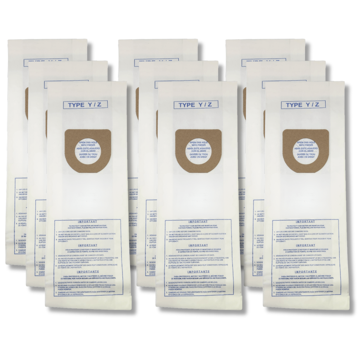 VacBagsUSA Replacement Micro Filtration Hoover Type Y Type Z Vacuum Bags