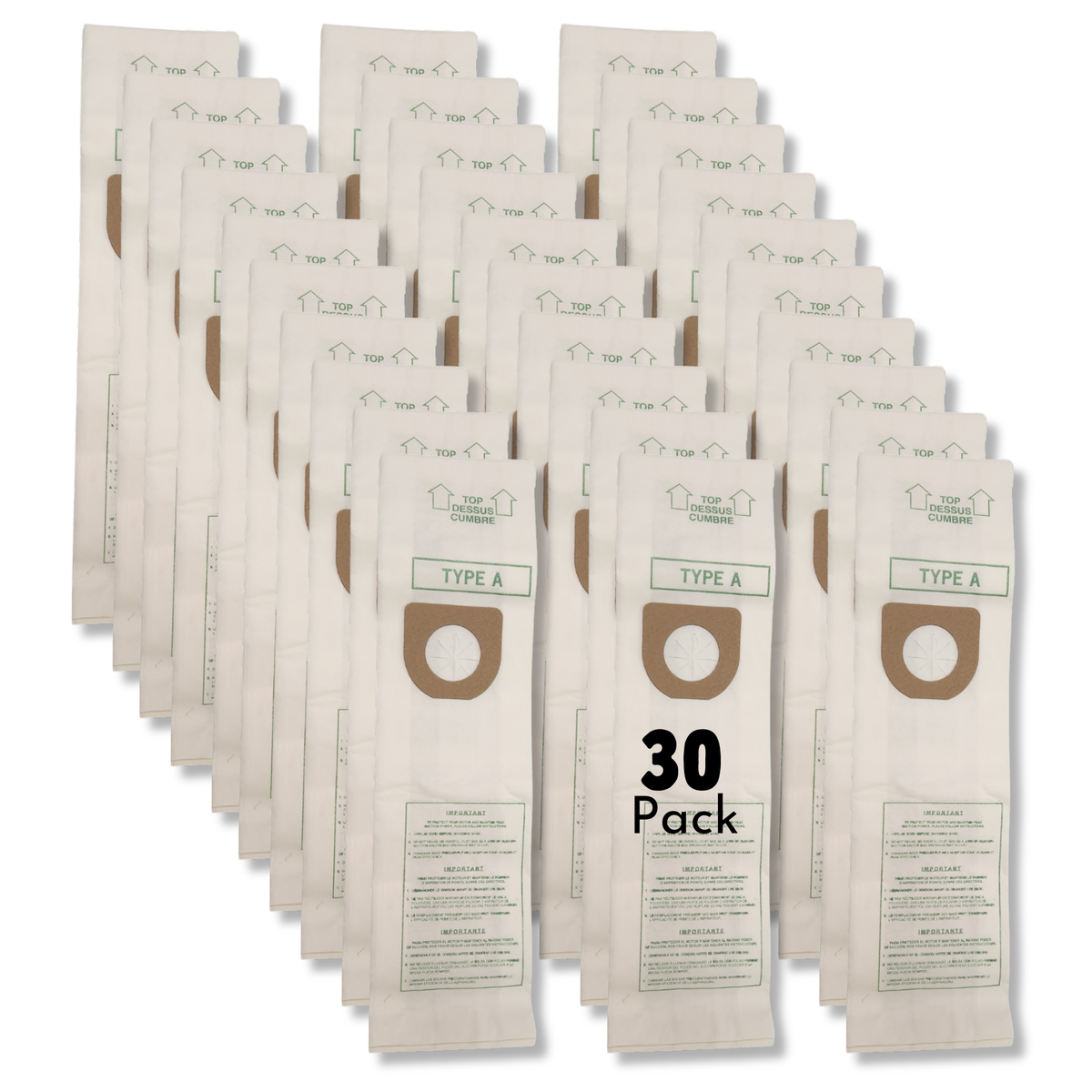VacBagsUSA Replacement Hoover Type A Vacuum Bags, Replaces #4010001A Made In USA