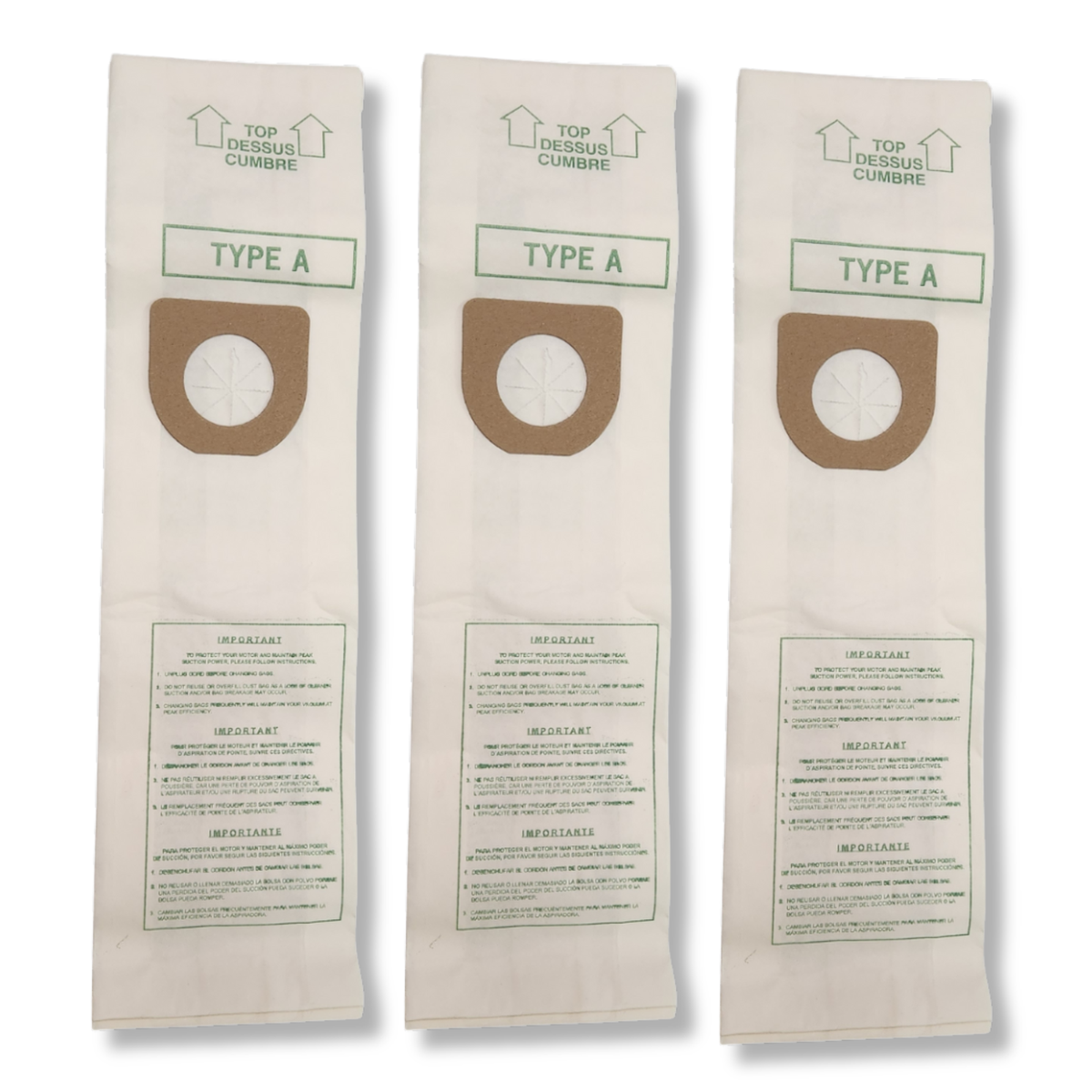 VacBagsUSA Replacement Hoover Type A Vacuum Bags, Replaces #4010001A Made In USA