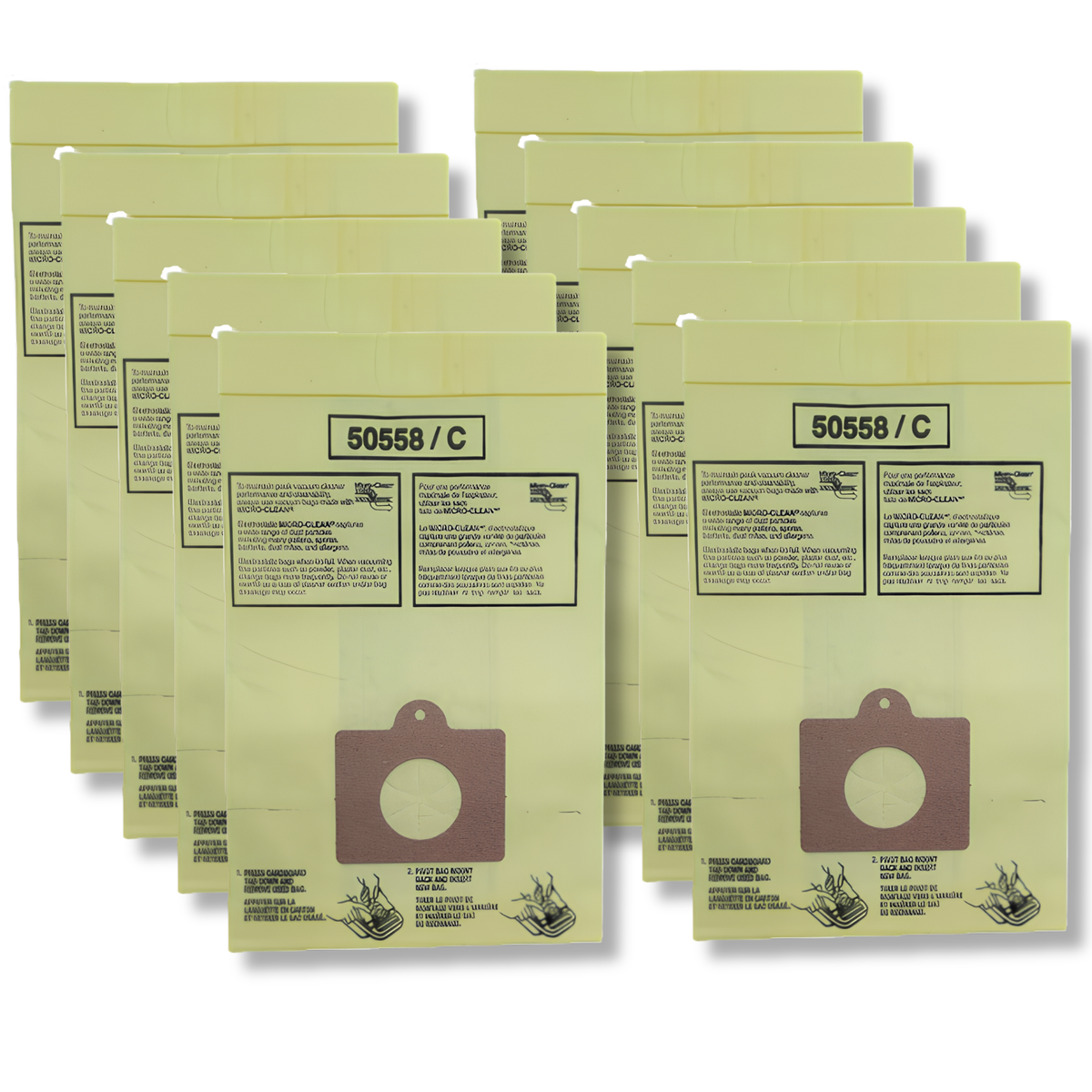 VacBagsUSA® Replacement Vacuum Bags For Kenmore Canisters C/Q 5055, 50557, 50558