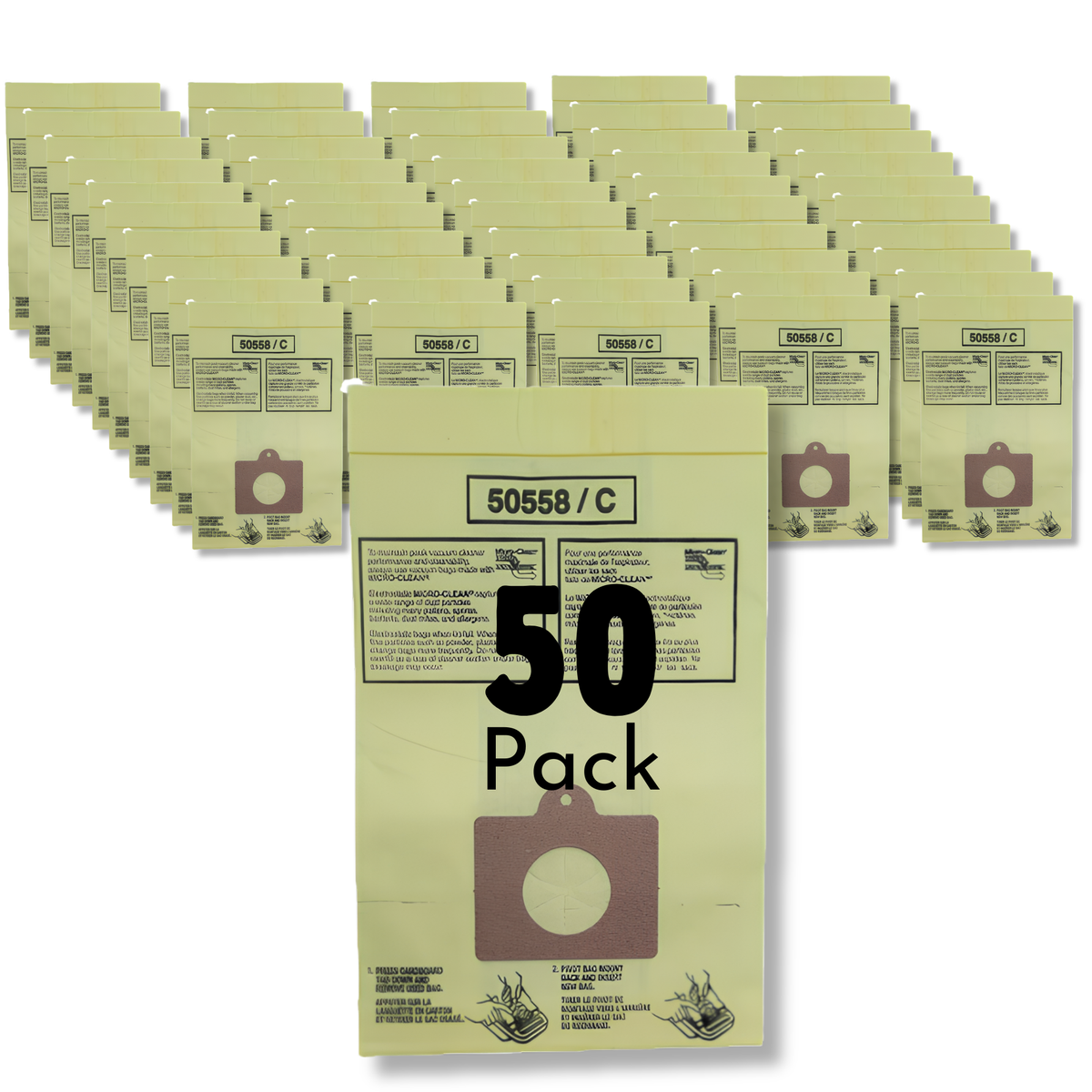VacBagsUSA® Replacement Vacuum Bags For Kenmore Canisters C/Q 5055, 50557, 50558