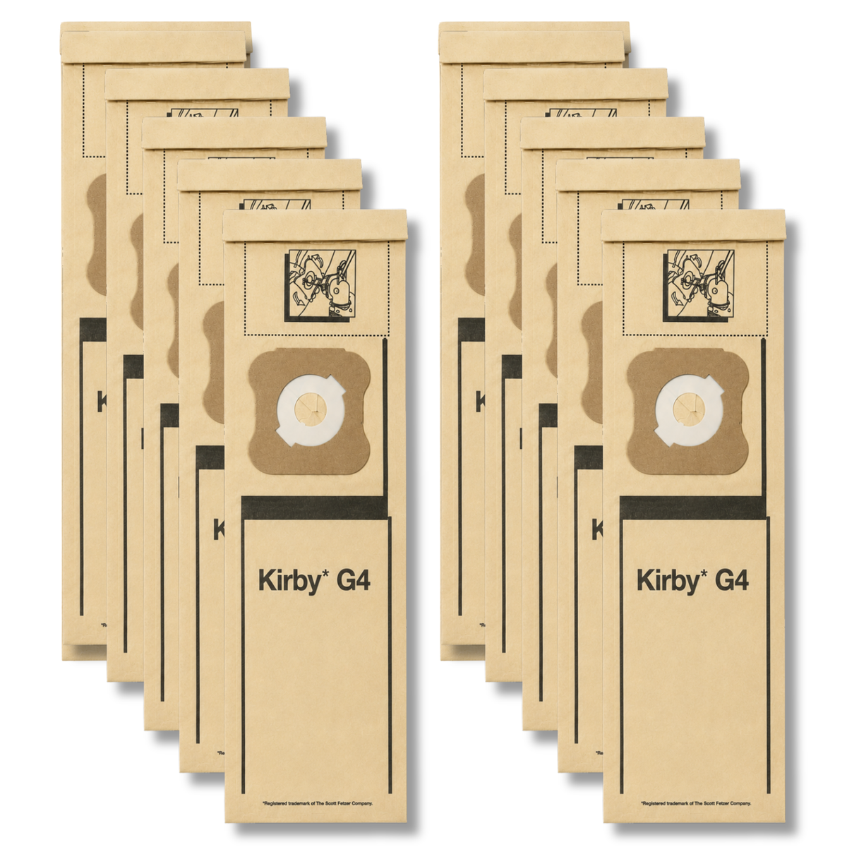 VacBagsUSA® Replacement Vacuum Cleaner Bags For Kirby® Generation Series 2-Ply - VacBagsUSA