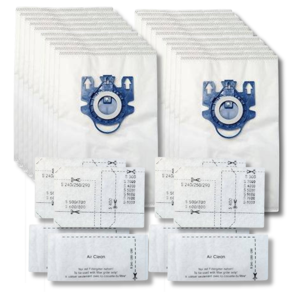 VacBagsUSA Replacement Miele GN Allergen Performance Vacuum Cleaner Bags 5 Bags + 2 Filters