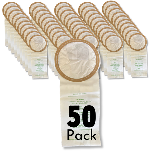 The Better Bundle 50-Pack Vacuum Cleaner Bags Compatible with ProTeam 6 Qt 100431 - VacBagsUSA