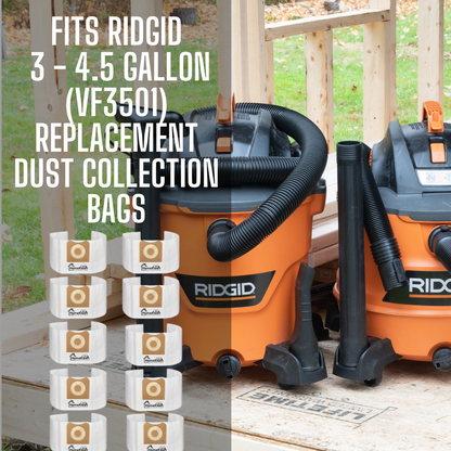 RIDGID* 12-16 Gallon (VF3502) Replacement Dust Collection Bag