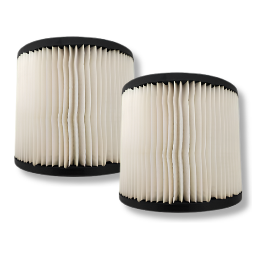 The Better Bundle 2-Pack Replacement Cartridge Filters for Shop-Vac/Craftsman 1-4 Gallon Wet/Dry Vacuums Replaces 90398 118692 9039800 Type AA CMXZVBE38752 Premium Filtration & Perfect Fit - VacBagsUSA