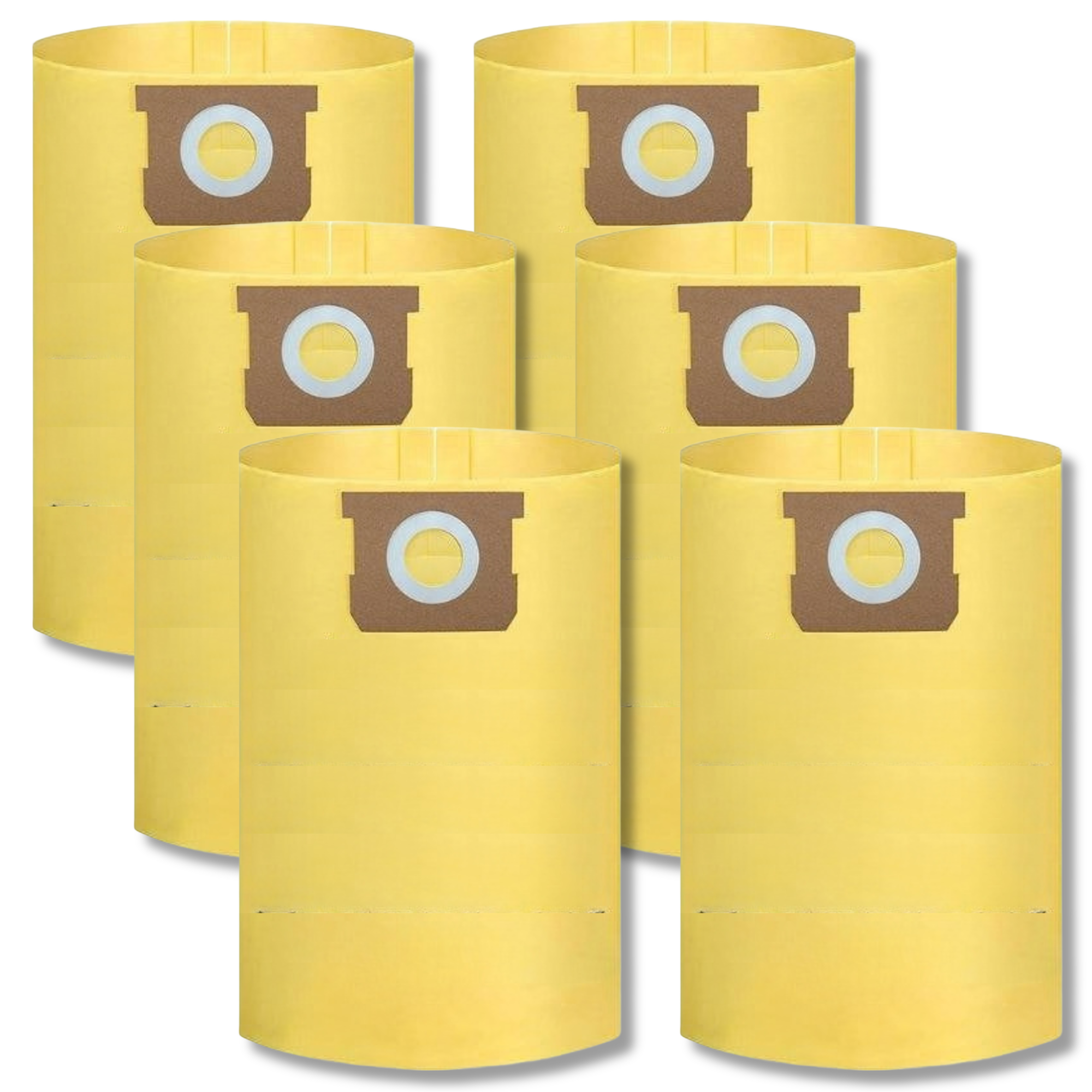 The Better Bundle 6-Pack High Efficiency Dust Filter Bag for Shop-Vac Type J 90673 fits 15-22 Gallon Models - VacBagsUSA