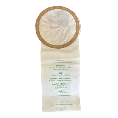 VacBagsUSA Replacement Micro-Filtration Vacuum Cleaner Bags For Proteam 6 Quart 107314, 2-Ply