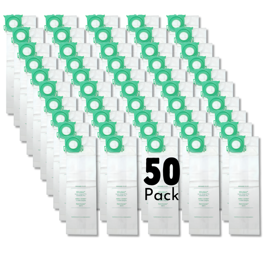 The Better Bundle 50-Pack Replacement Micro Filter Vacuum Bags for Windsor Sensor S12 S15 XP12 XP15 XP18 SR12 SR15 SR18 Versamatic Plus & Sebo C/G/X Series Replaces #5300REP