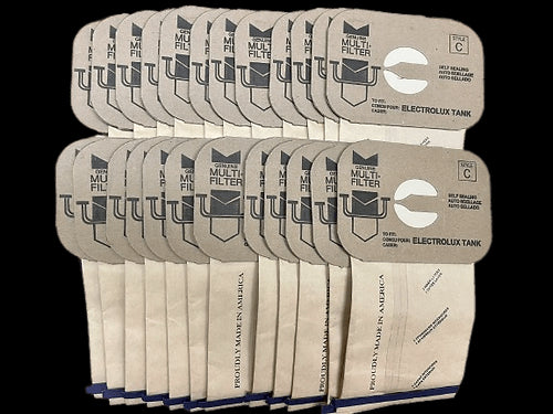 VacBagsUSA®4-Ply Replacement Vacuum Cleaner Bags For Electrolux® "C" Tank - VacBagsUSA